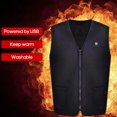 thumbnail image 2 of Heating Vest USB Charging Heating Vest Intelligent Electric Heating Vest Heating Clothes Submersible Black XXL, 2 of 7