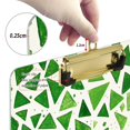 thumbnail image 6 of FORMRS Acrylic Clipboard with Low Profile Clip Standard A4 Letter Size, 12.5" x 9", Green Dot Triangles Pattern, 6 of 8