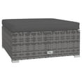thumbnail image 3 of vidaXL 5 Piece Garden Lounge Set with Cushions Poly Rattan Grey, 3 of 5