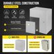 thumbnail image 3 of Yeshouse caja eléctrica de acero IP66, a prueba de agua y polvo, con cerradura y placa de montaje, ideal para conexiones eléctricas en proyectos de interior o exterior, 3 of 8