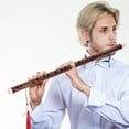 thumbnail image 2 of CTIRCHIU Traditional Handmade Chinese Bamboo Flute Music Instrument 1Pcs, 2 of 8