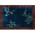 thumbnail image 1 of Ahgly Company Indoor Rectangle Oriental Light Blue Asian Inspired Area Rugs, 5' x 8', 1 of 4
