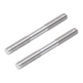 thumbnail image 1 of Unique Bargains M6x60mm 304 Tige de Poussée en Acier Inoxydable Tige Filetée à Double Extrémité pour Bricolage, 2Pack, 1 of 6