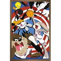 Looney Tunes: Space Jam - Court Wall Poster, 14.725" x 22.375", Framed