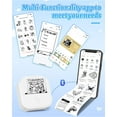 thumbnail image 4 of T Mini Sticker Printer Transparent Thermal Paper Portable Thermal Printer Inkless Printer Sticker Maker with Rolls Paper for Memo Travel Study Notes Office Festival Gifts Pink, 4 of 9