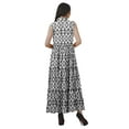 thumbnail image 4 of Moomaya Printed Long Sundresses Women Rayon Sleeveless Summer Dress, 4 of 5