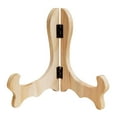thumbnail image 3 of Plato de disco de madera, soporte para foto, soporte de placa de caballete para foto, caballete, tableta , plato, imagen decorativa Beige perfecl Soporte de placa, 3 of 8