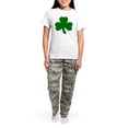 thumbnail image 4 of CafePress - Shamrock Ver6 Women's Light Pajamas - Women's Short Sleeve Print T-Shirt and Pants Light Cotton Pajama Set, 4 of 7