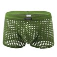 thumbnail image 5 of Calzoncillos planos sexis de malla calada de algodón hueco transpirable para hombre Fridja nalpqowj47941, 5 of 5
