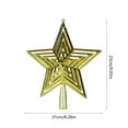 thumbnail image 3 of JilgTeok Home Essential Clearance Xmas Tree Topper Party Christmas Tree Top Star Ornaments Eco-Friendly Sturdy and Easy to Hang(9.05*8.26*0.79 in), 3 of 6