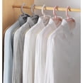 thumbnail image 2 of Extra breda plastgalgar, 10-pack skjortgalgar, halkfria vita, 2 of 5