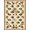 Brown Beige Ivory, Pattern 7, variant on ODIKA Print Bordered Feline Motif Symmetrical Track Whimsical Round Flowing Dynamic for Dorm Room, Small Living Apartment, Stain Resistant Low Profile