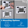 thumbnail image 4 of Placa frontal para muebles ICC, modular universal, 4 puertos, blanca, 4 of 9