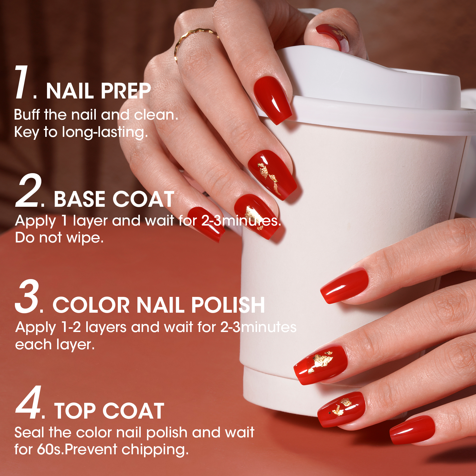 Gellen Quick Air Dry Nail Lacquer Set - 6 Colors photo 5