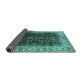 thumbnail image 2 of Ahgly Company Indoor Square Oriental Turquoise Blue Industrial Area Rugs, 8' Square, 2 of 4