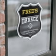 thumbnail image 4 of Fred's Garage I Can Fix Everything But Stupid (2 Pack) 12 inch X 12 inch Shield Shaped Heavy Duty 3.2 mil Vinyl Decals To last, Gift for Dads and Uncles Classic Americana Crafted in the, 4 of 6