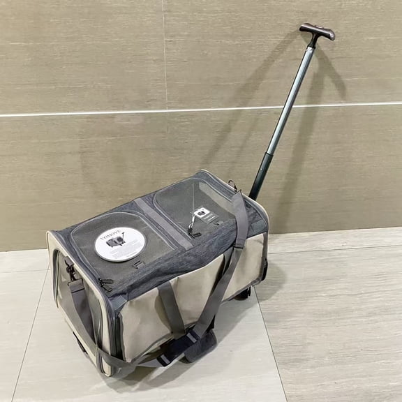 VOMOVE Pet strollers,Pet Stroller for Large Dogs up to 110lbs, Large Pet Stroller for Multiple Pets, All-Terrain with Adjustable Handle & Mesh Dual-Window, 1680D Waterproof Oxford Fiber