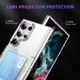 thumbnail image 3 of ELEHOLD for Samsung Galaxy S23 Ultra Case,Clear Card Holder Kickstand Credit Card Slot Soft TPU+Hard PC Slim Bumper Anti-Scratch Shockproof Protective Wallet Case for Samsung Galaxy S23 Ultra,Clear, 3 of 8