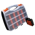 thumbnail image 6 of Multipurpose Workshop Organizers Containers Removable Dividers with Carry Handle for Nut Bolts Screws Accessories, 6 of 9