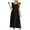 Black, variant on qucoqpe Womens Summer Dress Square Neck Sleeveless Casual Loose Sundress Tiered Ruffle Flowy Beach Long Dress