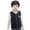 Black, variant on Staki Weighted Vest for Kids Toddler Vest for Boy, Sleeveless Fleece Vest Fall Winter Button Down Waistcoat Outerwear(Blue,6-8 Years)