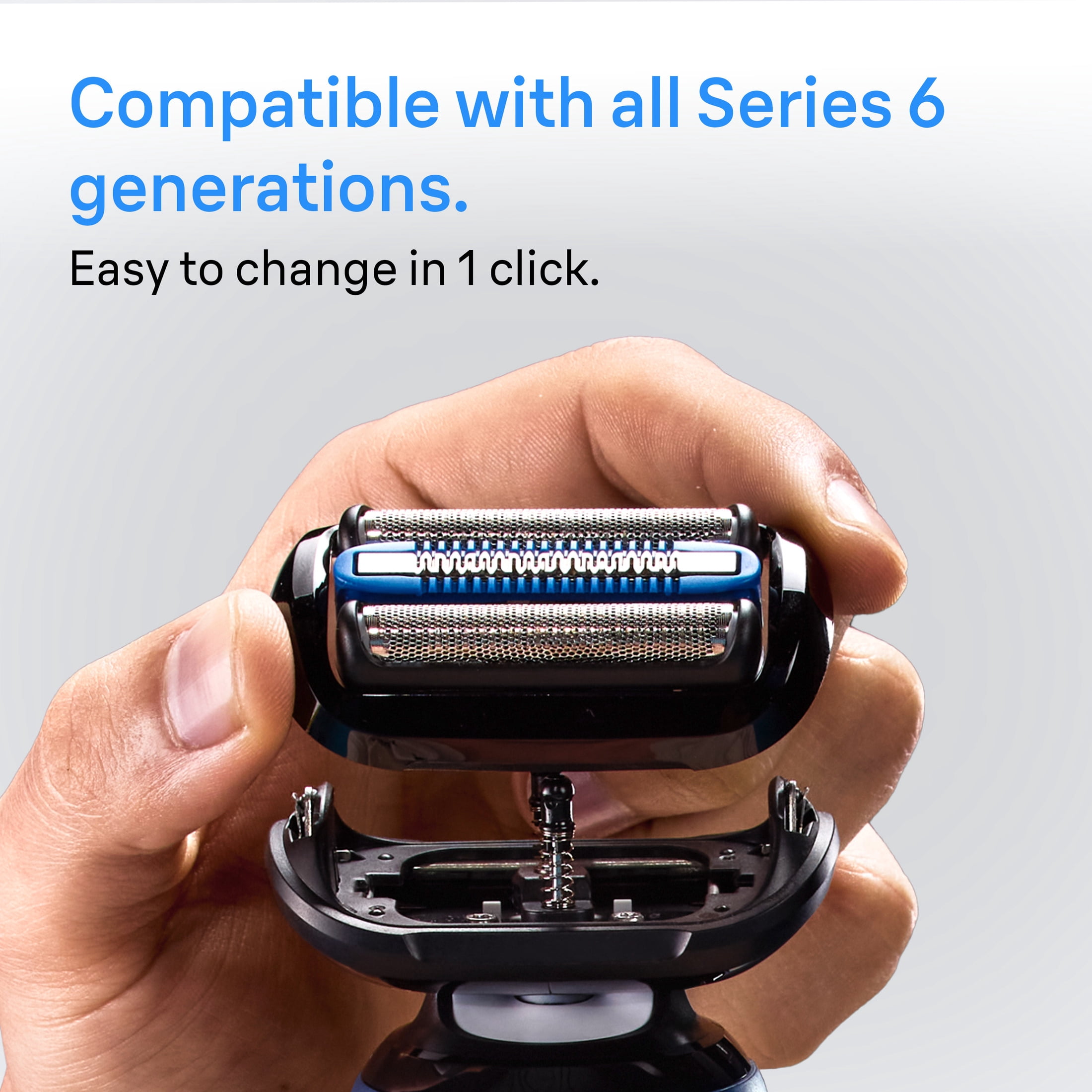 Braun Series 6 Electric Shaver Original Replacement Head, easy to change in one click, 64B