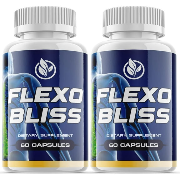 (2 Pack) Flexobliss - Dietary Supplement for Focus, Memory, Clarity, Energy, Improved Sleep, Calm and Relax Mind - Advanced Formula for Overall Wellness - 120 Capsules