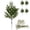 1#Green*6PC,16.1 Inch, variant on Christmas Pine Branches,Artificial Pine Branch with LED Light String,Pre-Lit Faux Pine Needles Stems,Christmas Lighted Realistic Needles Pick,Light up Prelit Cedar Twig for Vase,Garland,Centerpiece