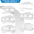 thumbnail image 3 of HOTEEL 10x20ft Popup Canopy Waterproof Canopy with 6 Sidewalls Outdoor Commercial Instant Shelter Beach Camping Canopy Tent for Party, White, 3 of 9