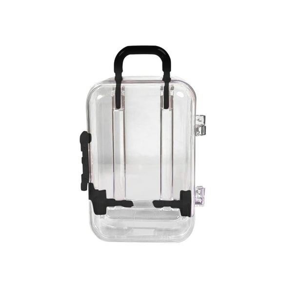 YOHAVEN Mini Plastic Suitcase Jewelry Candy Box, Travel Decorative Storage for Wedding Party, Home Table Ornament, Small Trinket Display Decor