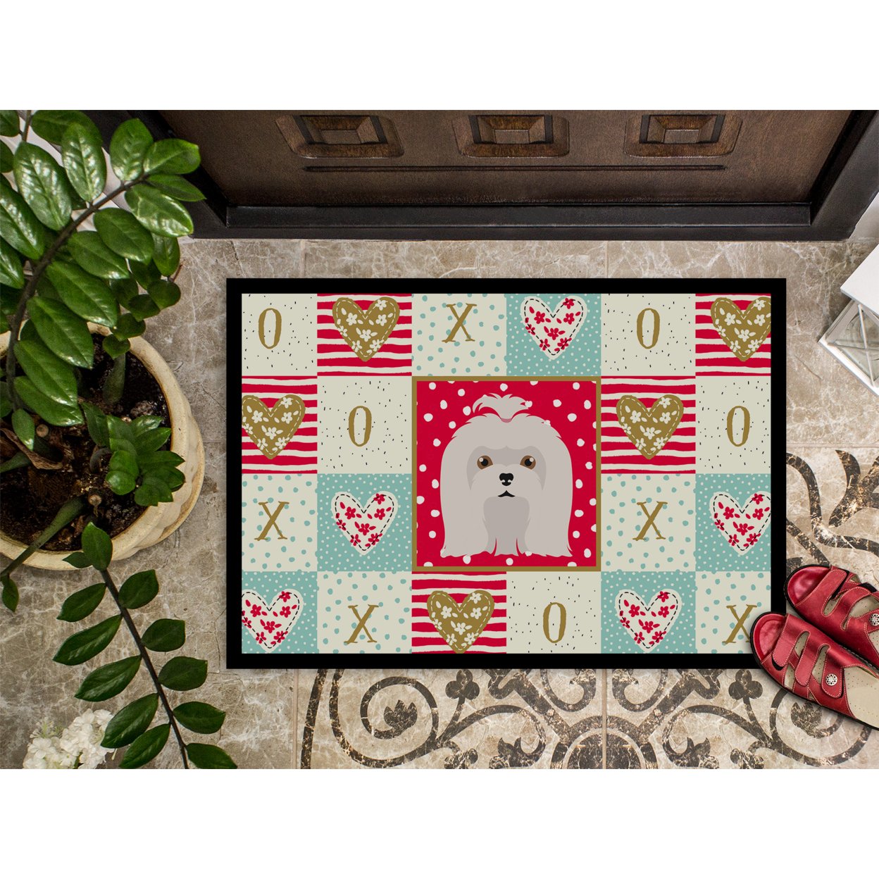 Maltese Love Door Mat