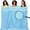 Blue, variant on Oversized Lightweight Sandproof Beach Blanket for 4-7 People, Rectangular Checkered Pattern, Multi-use for Beach Trips, Camping, Hiking, Pool & Bathroom, Coastal Theme