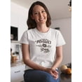thumbnail image 2 of Mother's Day Flower Doodle Shaped T-Shirt Women -Image by Shutterstock, Female Medium, 2 of 4