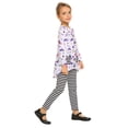 thumbnail image 4 of Arshiner Little Girls Outfits Cute Clothing Sets Long Sleeve 2pcs Pants Sets with Pockets Navy Blue 6-7 Years, 4 of 8