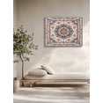thumbnail image 5 of Blue Burnt Orange Boho Wall Art for Living Room,Canvas Picture Wall Decor for Bathroom Bedroom,Antique Southwestern Ethnic Painting Artwork for Office Kitchen Hallway Dining Room Home Decor 16"x20", 5 of 8
