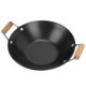 thumbnail image 1 of Wok de uso diario para alimentos, olla caliente con doble mango de madera, wok para cocinar en la cocina, suministros para el hogar, 1 of 2