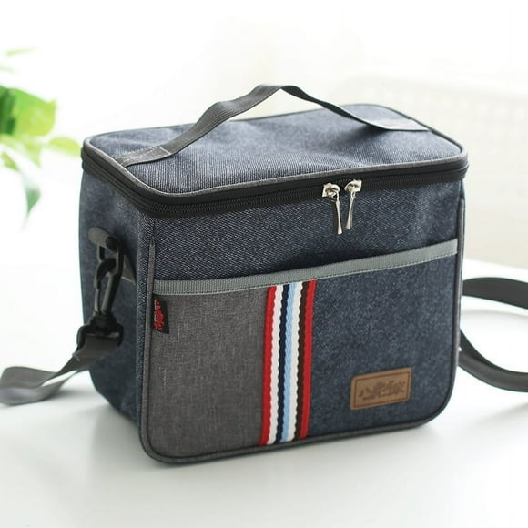 Cergrey Lunch Container Bag,Thermal Insulated Cooler Lunch Bag Travel School Picnic Food Storage Case Container, Insulated Lunch Bag