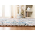 thumbnail image 4 of SAFAVIEH Saffron Justina Floral Cotton Area Rug, Turquoise/Peach, 3' x 5', 4 of 5