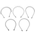 thumbnail image 2 of 6 Pcs Metal Hair Band Men Metal Hairband Color Hair Hoop Shower Head Wrap Mens Hair Clips Cosmetic Headband, 2 of 2