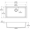thumbnail image 2 of Elkay Elxrup3620 Quartz Luxe 35-7/8" Undermount Single Basin Quartz Composite Kitchen Sink, 2 of 7