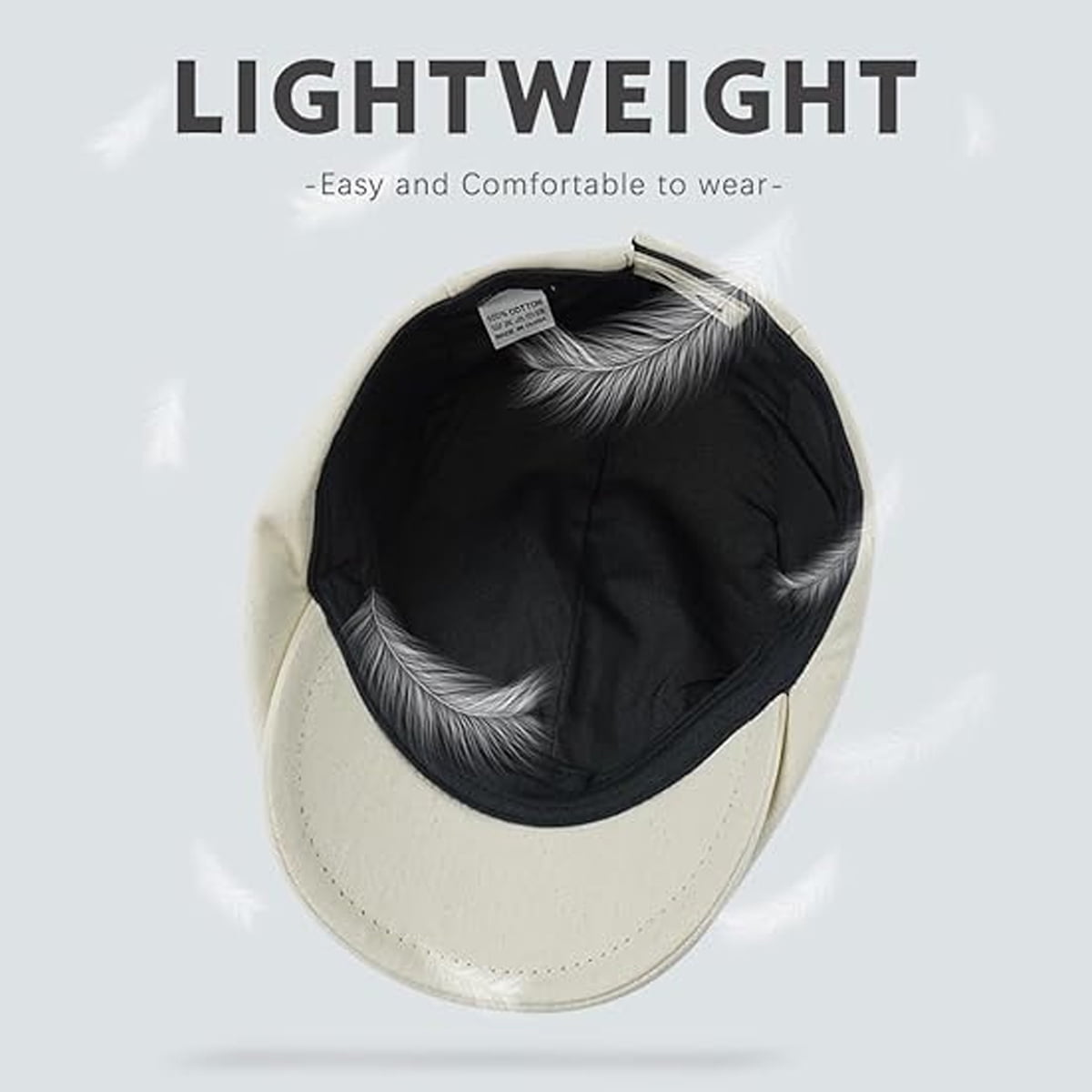 Béret Homme/femme Réglable – Coton Et Lin, Style Vintage, Tour De Tête 56-60 Cm, Pour été Et Toutes Saisons - 2