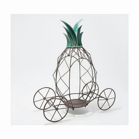 Evergreen Metal Pineapple Planter, 7.9''x 23.4'' x 20.8'' inches