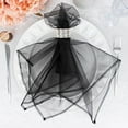 thumbnail image 5 of Balsa Circle 10 Black Decorative 23" x 23" Sheer Organza Dinner Table Napkins Party Decorations, 5 of 8