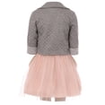 thumbnail image 3 of Big Girl 3 Pieces Set Jacket Neckband Top Mesh Casual Girl Dress Gray 10 JKS 2109 BNY Corner, 3 of 4