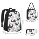 thumbnail image 2 of Disketp Cool Chicken Mochila Estampada de Gran Capacidad con Lonchera y Estuche, Set de 3 Piezas para Estudiantes, 2 of 7
