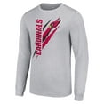 thumbnail image 2 of Men's Starter  Heather Gray Arizona Cardinals Color Scratch Long Sleeve T-Shirt, 2 of 3