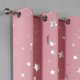 thumbnail image 2 of Xiao Hua Cortinas perforadas de estilo sencillo, ideales para dormitorio, sala y cocina (2 paneles, 130 cm de largo x 100 cm de ancho, rosa A101), 2 of 5