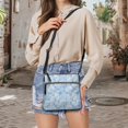 thumbnail image 5 of Tutolipy Floral Patchwork Pattern Sling Bag, Waterproof Women's Single Shoulder Bag Adjustable Shoulder Strap Lightweight Purse Satchel for Daily Storage Daily Commuter, 5 of 7