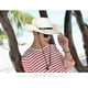thumbnail image 3 of 3x para Braid Trilby Gorra Panamá de ala grande con correa para la barbilla, 3 of 9
