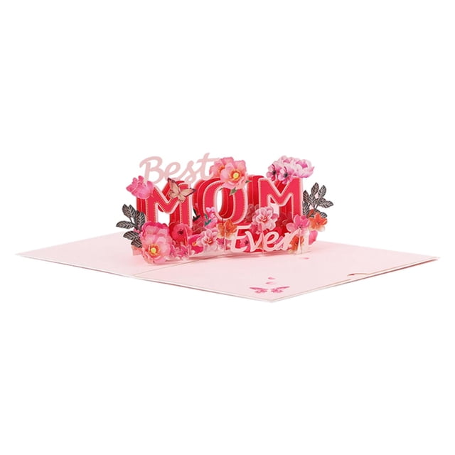 KLKCMS Cards, for Birthday, Flower , Birthday Card, Mother's Day Card for Wife, Mom, 1Pc